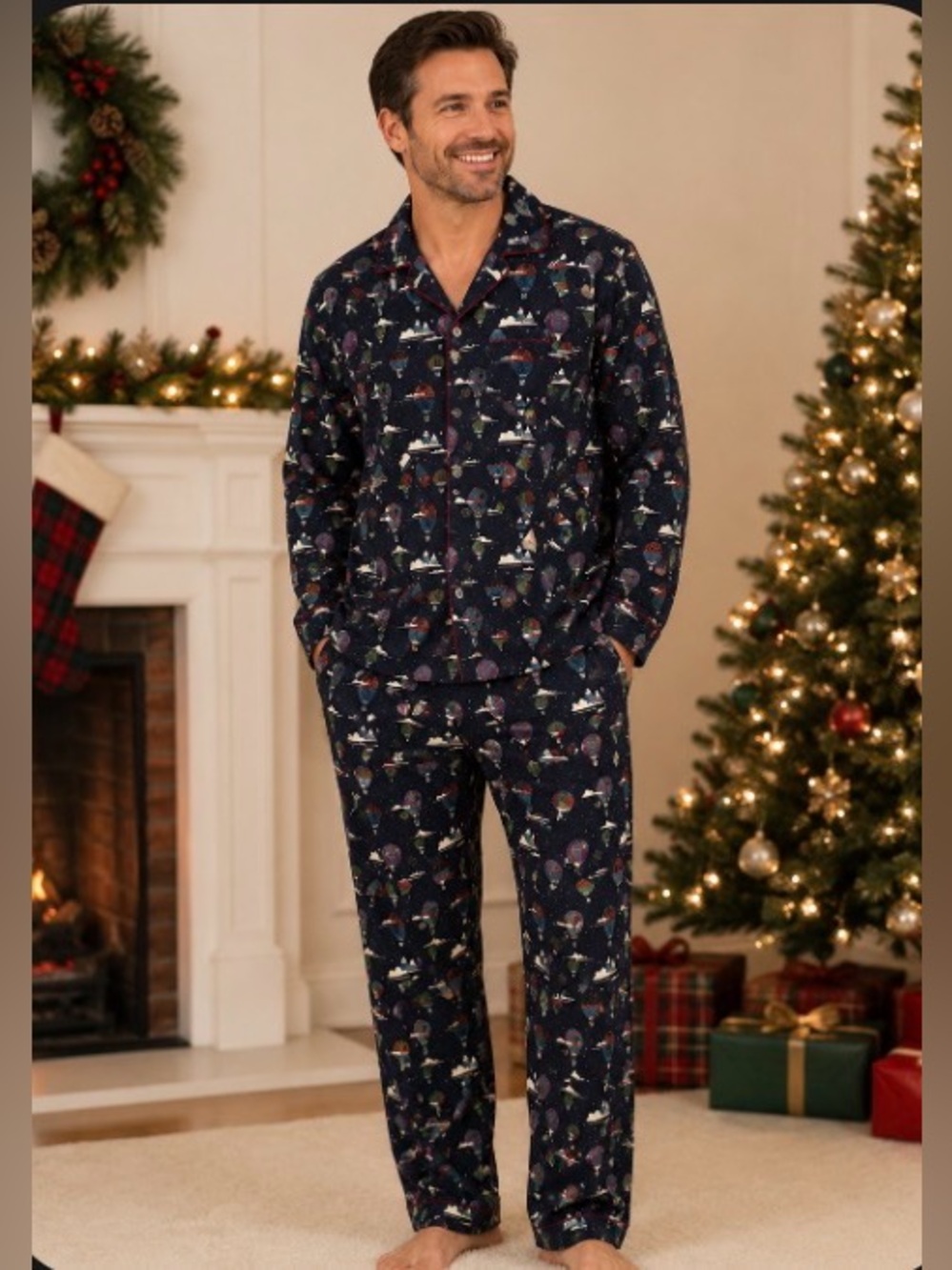 Wondershop Men's Festive Pajamas Set